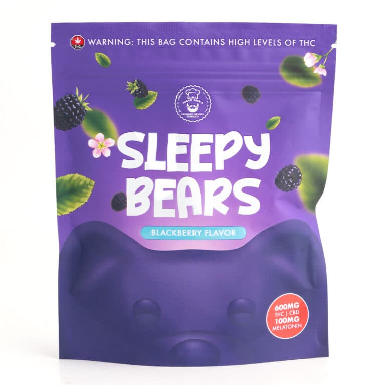 600mg 1:1 Blackberry Sleepy Bears (Sugar Jacks)
