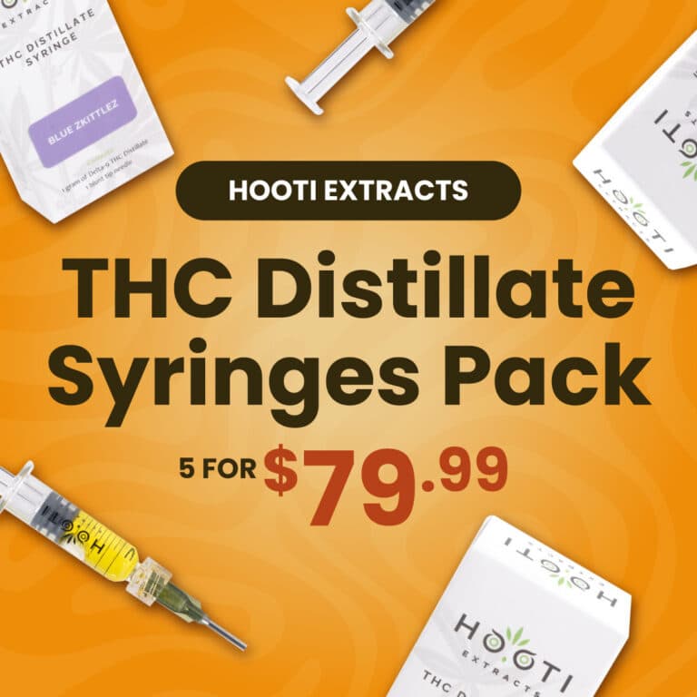 Hooti Extracts THC Distillate Syringes 5 Pack