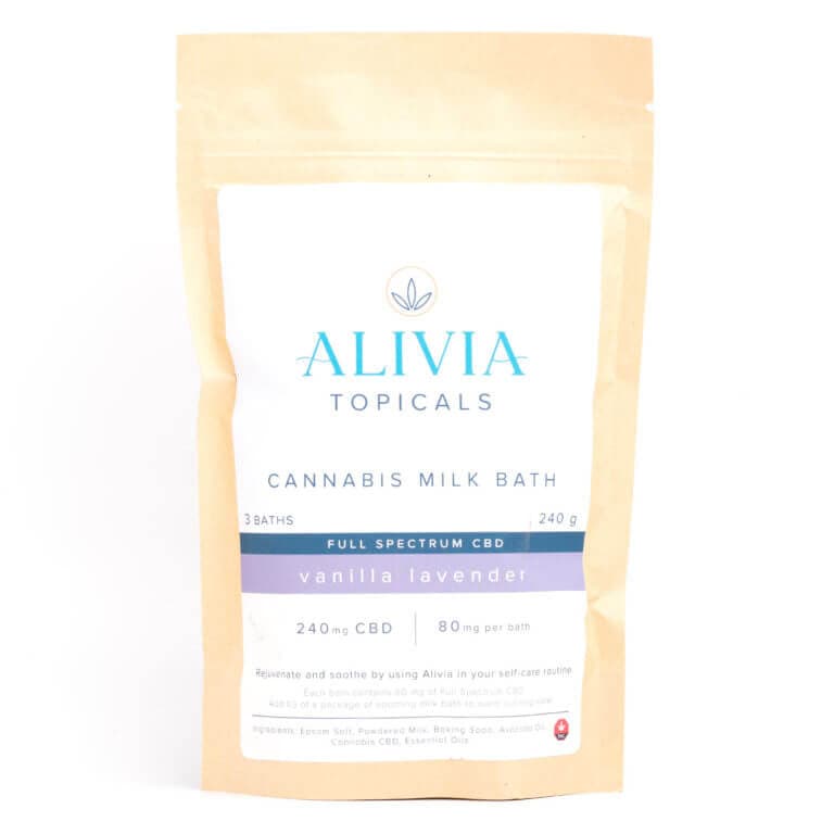 240mg Full Spectrum CBD Cannabis Milk Bath (Alivia Topicals)c