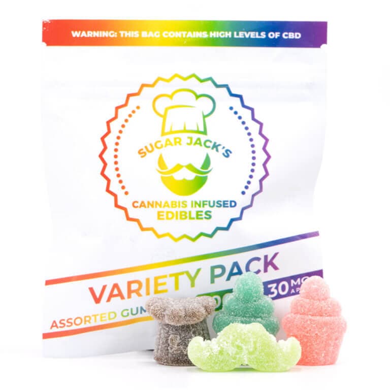 300mg CBD Assorted Orange Gummies (Sugar Jack’s)