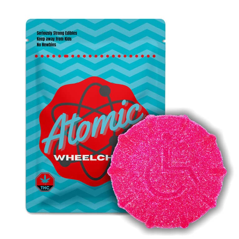 2000mg THC Vegan Gummy (Atomic Wheelchair) view 2