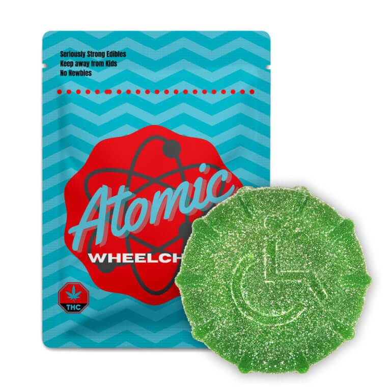2000mg THC Vegan Gummy (Atomic Wheelchair) view 3