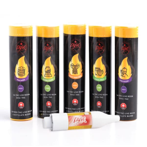 Live Resin Vape Cartridges (Pyro Extracts)